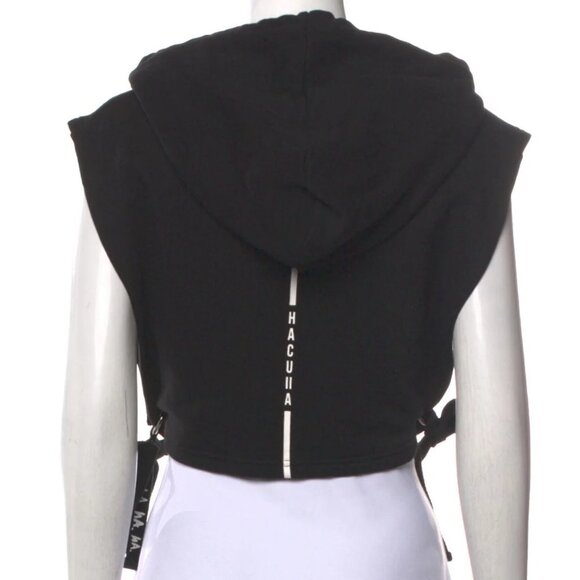 HACULLA Graphic Print Mock Neck Crop Top Size: S - Picture 3 of 3